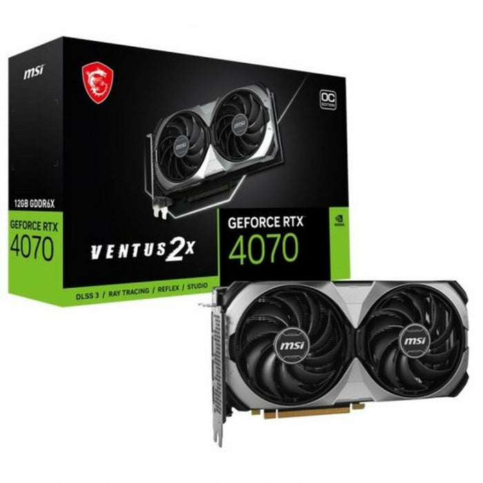 Placă Grafică MSI GEFORCE RTX 4070 VENTUS 2X E 12G OC GEFORCE RTX 4070 12 GB GDDR6