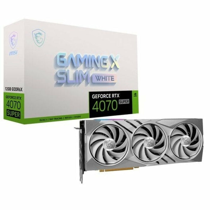 Placă Grafică MSI GEFORCE RTX 4070 SUPER 12G GAMING X SLIM WHITE GEFORCE RTX 4070 12 GB GDDR6