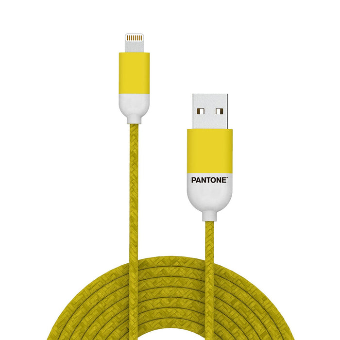 Cablu USB la Lightning Pantone PT-LCS001-5Y Galben 1,5 m