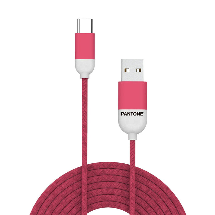 Cablu USB-C la USB Pantone PT-TC001-5P Roz 1,5 m