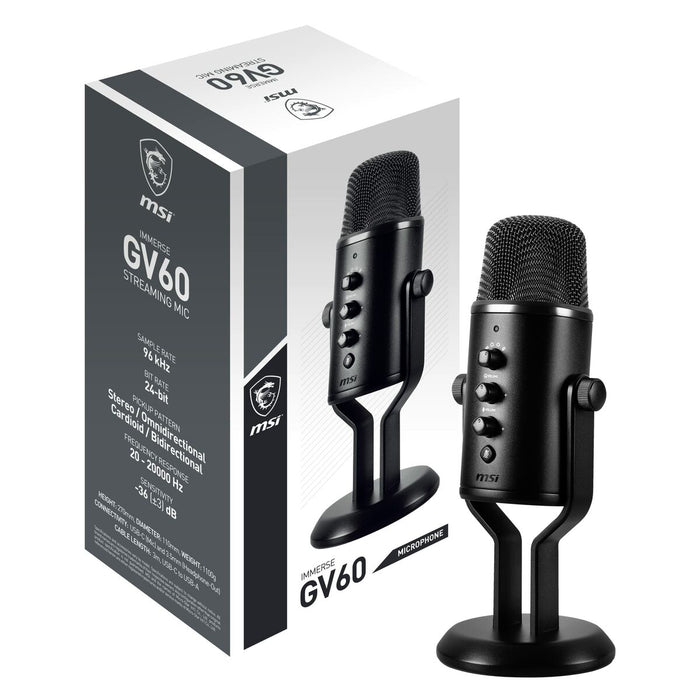 Microfon MSI PER IMMERSE GV60 STREAMING MIC Negru