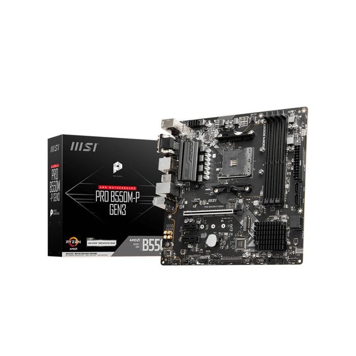 Placă de Bază MSI PRO B550M-P GEN3 AMD B550 AMD AMD AM4