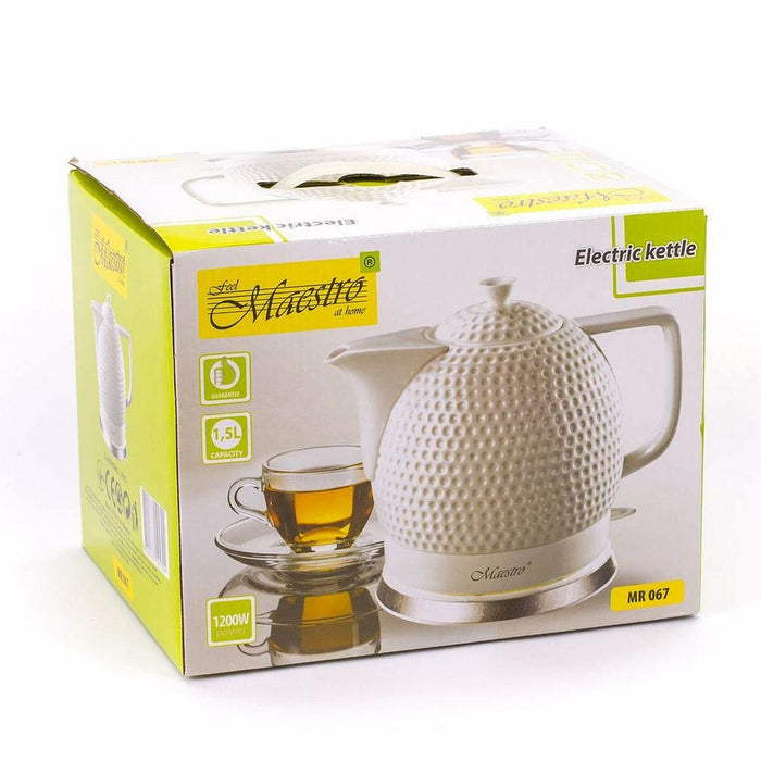 Fierbător Feel Maestro MR-067 Alb Ceramic 1200 W 1,5 L