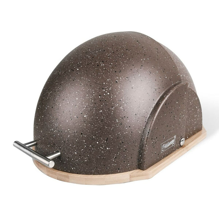 Coș pentru pâine Feel Maestro MR-1678 Maro Bronz Argintiu Lemn Plastic 1 Piese