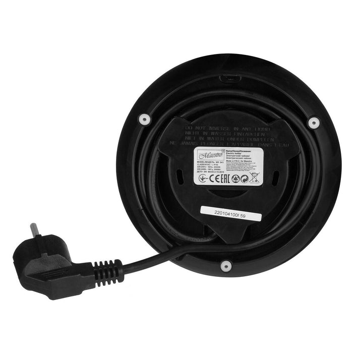 Fierbător Feel Maestro MR-041 Alb Negru 2000 W 1,7 L