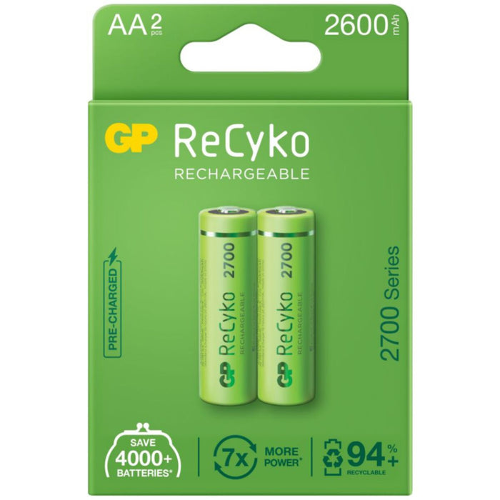 Baterii Reîncărcabile GP ReCyko 2700 Series LR6 2600 mAh 1,2 V AA