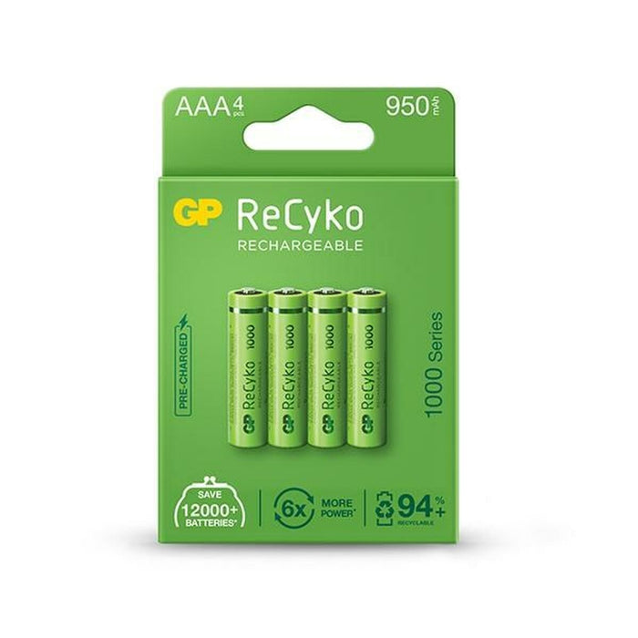 Baterii Reîncărcabile GP ReCyko 1000 Series R03 950 mAh 1,2 V AAA