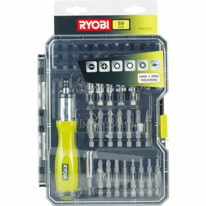 Set de biți cu șurubelniță Ryobi RAK59SD