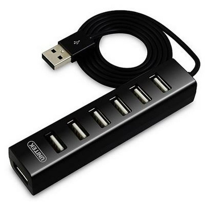 Hub USB 7 Porturi Unitek Y-2160 Negru