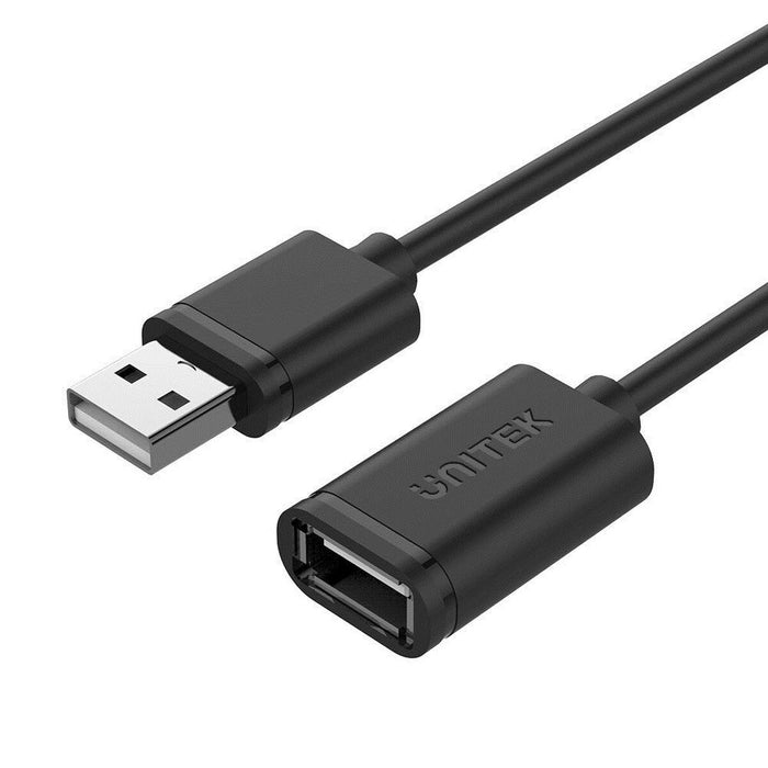 Cablu USB Unitek Y-C417GBK Tată/Mamă Negru 3 m