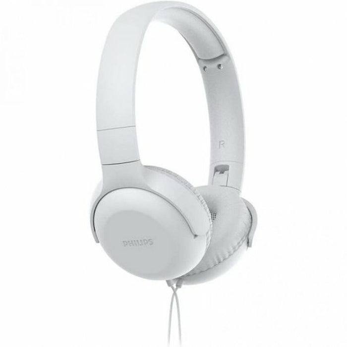 Căști cu Diademă Philips TPV UH 201 WT Alb Cu cablu
