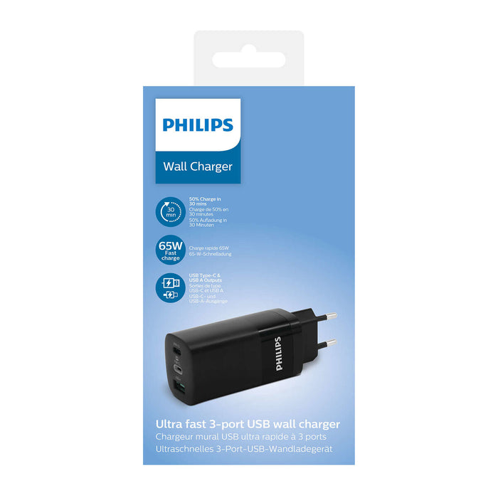 Încărcător de Perete Philips DLP2681/12 65 W Negru (1 Unități)