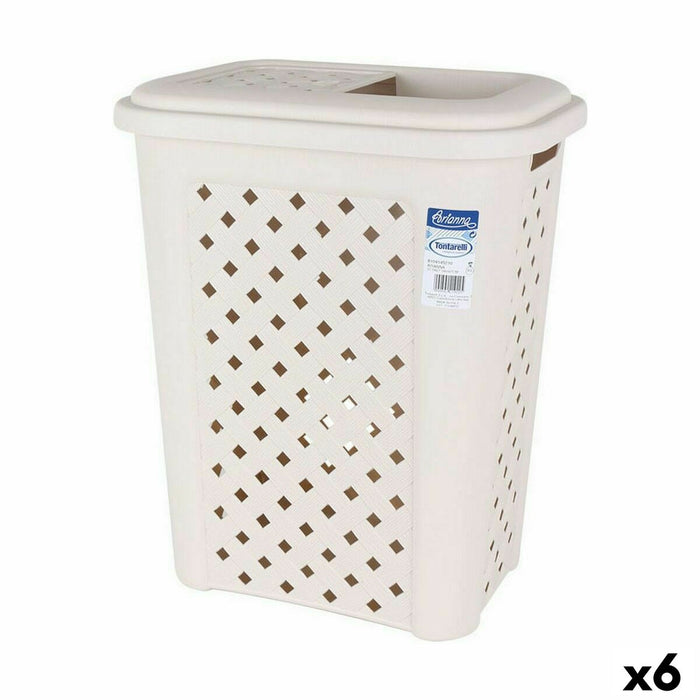 Coș de gunoi pentru hârtie Tontarelli Arianna 30 L Bej (6 Unități)