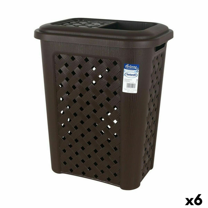 Coș de gunoi pentru hârtie Tontarelli Arianna 30 L Wengue (6 Unități)