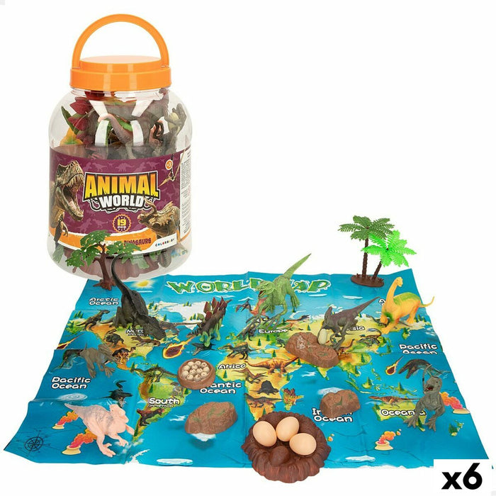 Playset Colorbaby 19 Piese 6 Unități 17 x 9 x 6 cm Dinozauri