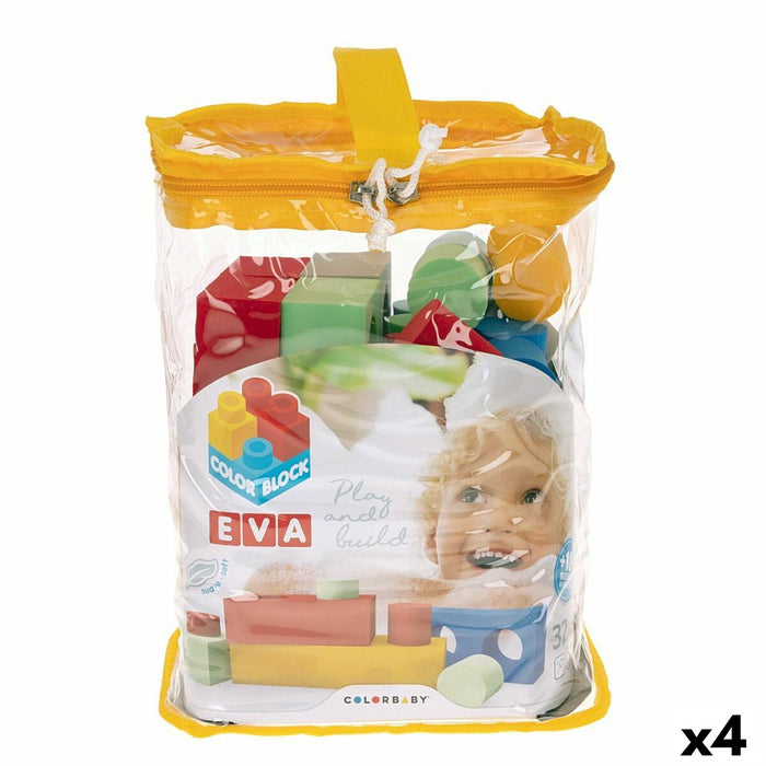Plăci de Construcții Color Block 32 Piese EVA (4 Unități)