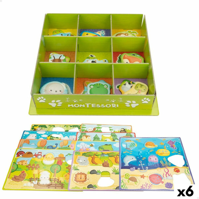 Joc Educativ Lisciani 26 x 6 x 26 cm animale Metoda Montessori 67 Piese 6 Unități