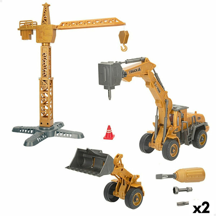 Set de Construcție Colorbaby Set Vehicule de Lucrări Publice (2 Unități)
