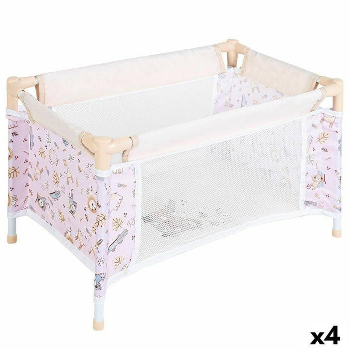 Pătuț pentru Păpuși Colorbaby Safari 29 x 50 x 30 cm 4 Unități