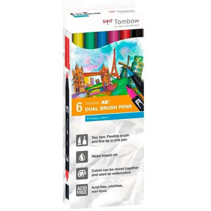 Carioci Tombow 0,8 mm Cu două capete Multicolor