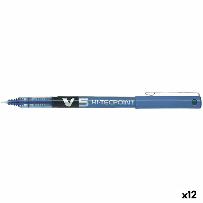 Stilou cu cerneală lichidă Pilot V-5 Albastru 0,3 mm (12 Unități)