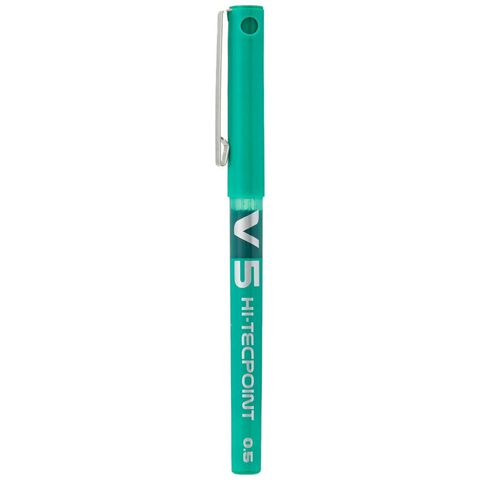 Stilou cu cerneală lichidă Pilot V-5 Hi-Tecpoint Verde 0,3 mm (12 Unități)