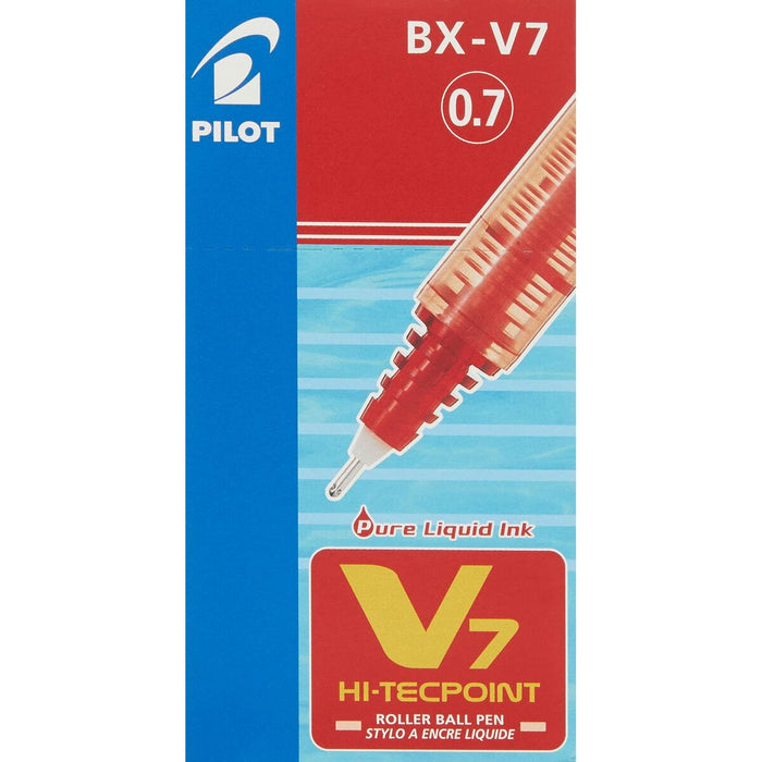 Stilou cu cerneală lichidă Pilot V7 Hi-Tecpoint Roșu 0,5 mm (12 Unități)