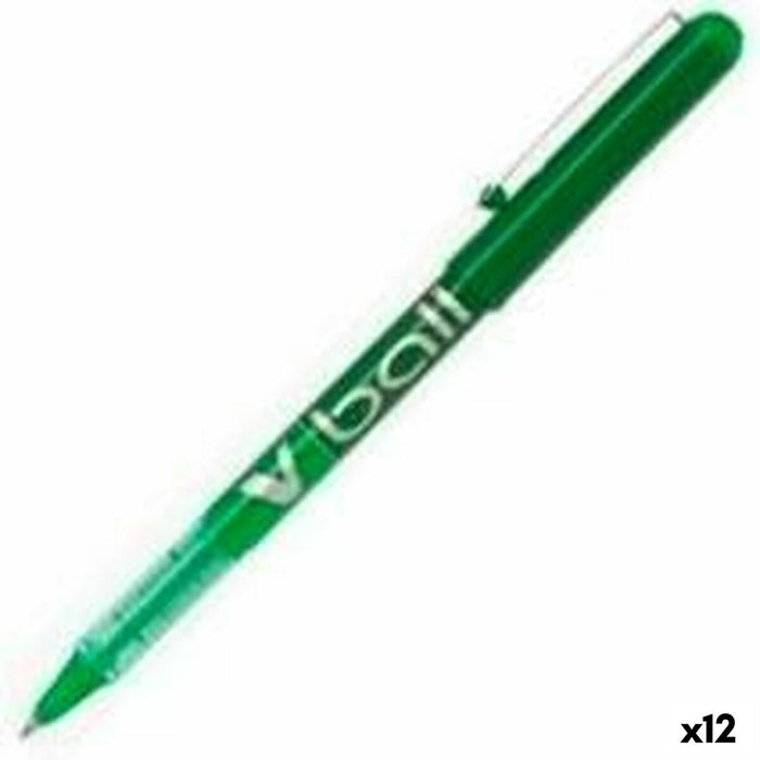 Stilou cu cerneală lichidă Pilot BL-VB-5 Verde 0,3 mm (12 Unități)