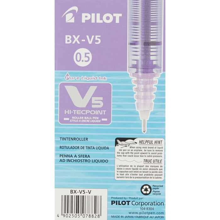 Stilou cu cerneală lichidă Pilot V-5 Hi-Tecpoint Violet 0,3 mm (12 Unități)