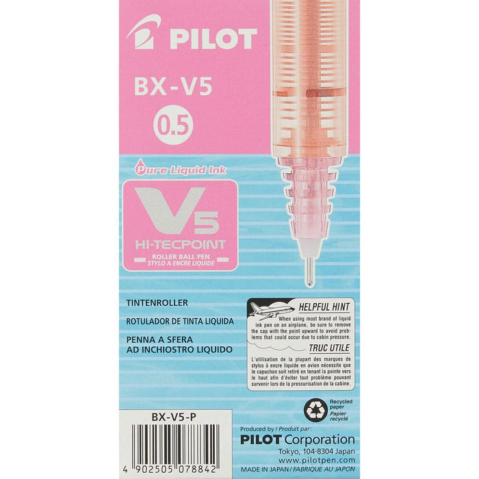 Stilou cu cerneală lichidă Pilot V-5 Hi-Tecpoint Roz 0,3 mm (12 Unități)