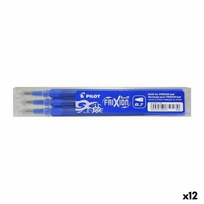 Set de reumplere Pilot Frixion 0,7 Stilou 3 Piese Albastru (12 Unități)