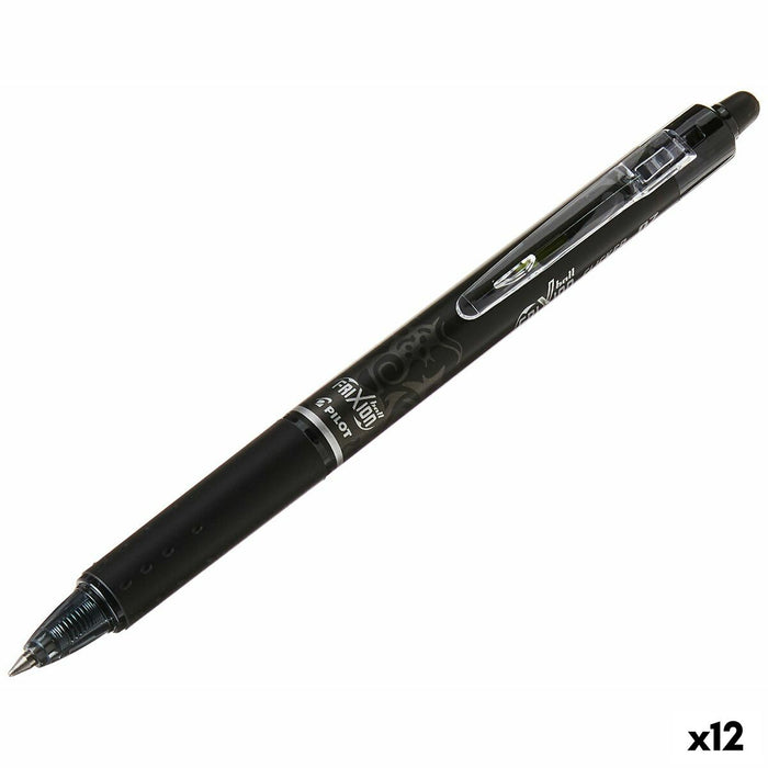Stilou cu cerneală lichidă Pilot Frixion Clicker Negru 0,4 mm (12 Unități)