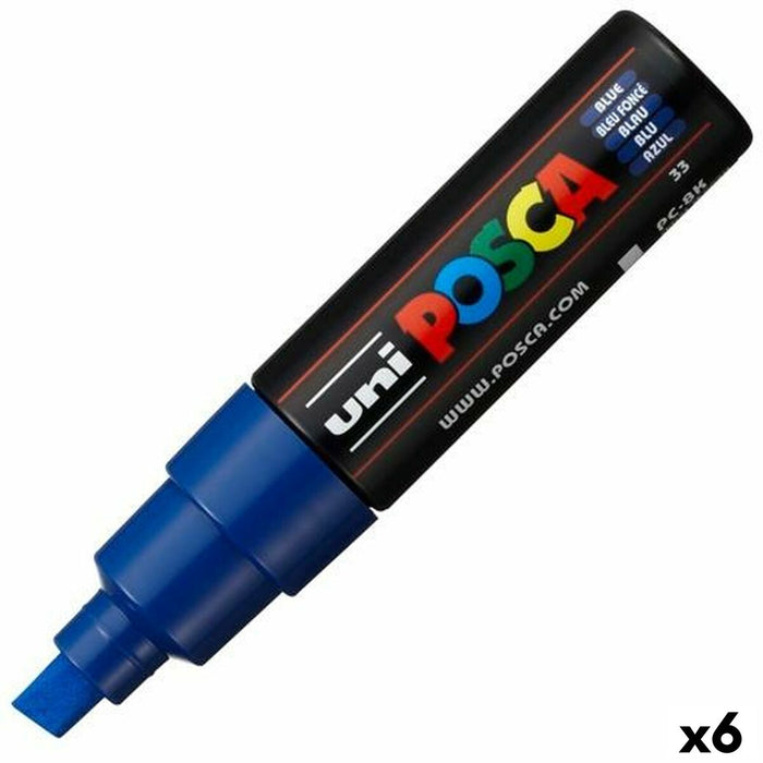 Carioci POSCA PC-8K Albastru (6 Unități)