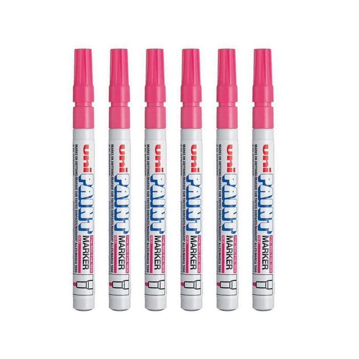 Set de markere Uni-Ball PX-21L 6 Piese Roz (2 Unități)