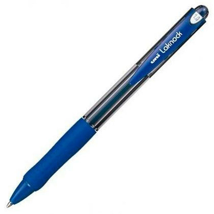 Stilou cu cerneală lichidă Uni-Ball Rollerball Laknock SN-100 Albastru 0,4 mm (12 Piese)