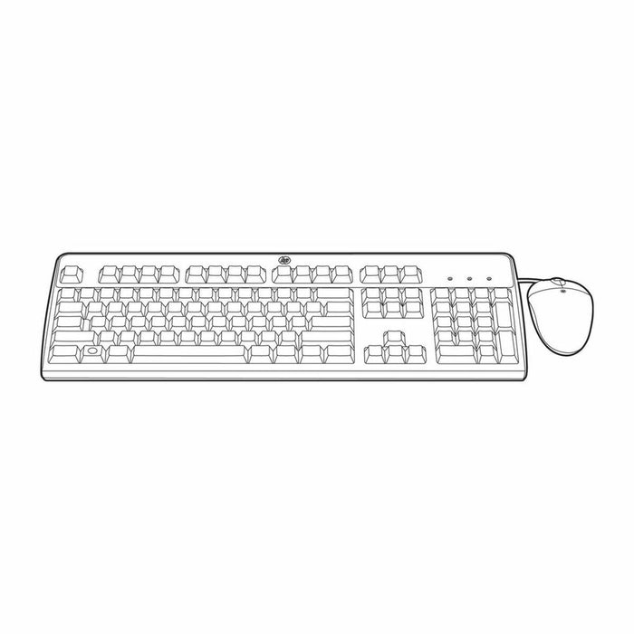 Tastatură și Mouse HPE 631348-B21 Negru Spaniolă Qwerty Spaniolă QWERTY