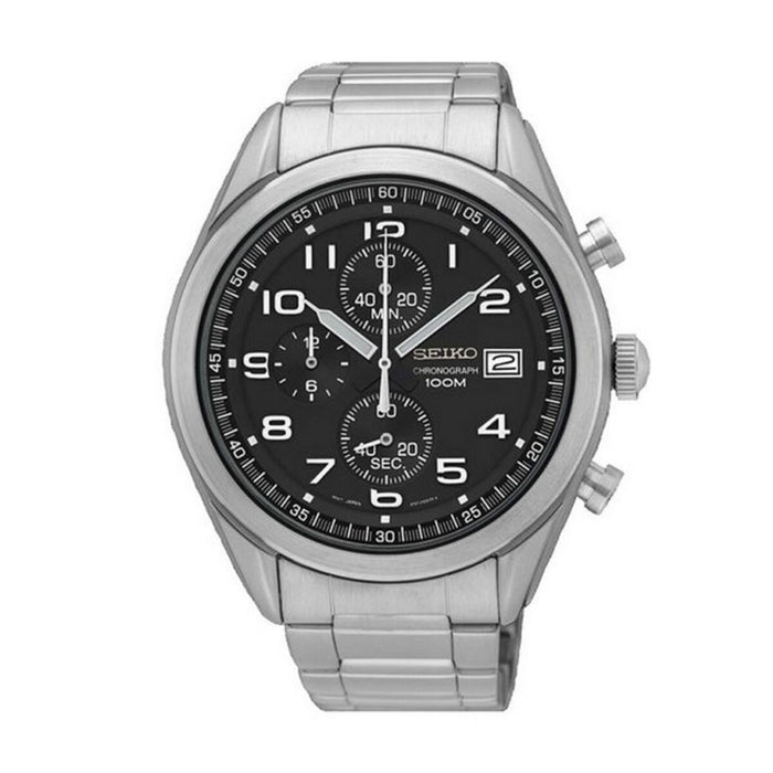 Ceas Bărbați Seiko NEO SPORT Negru Argintiu (Ø 45 mm)