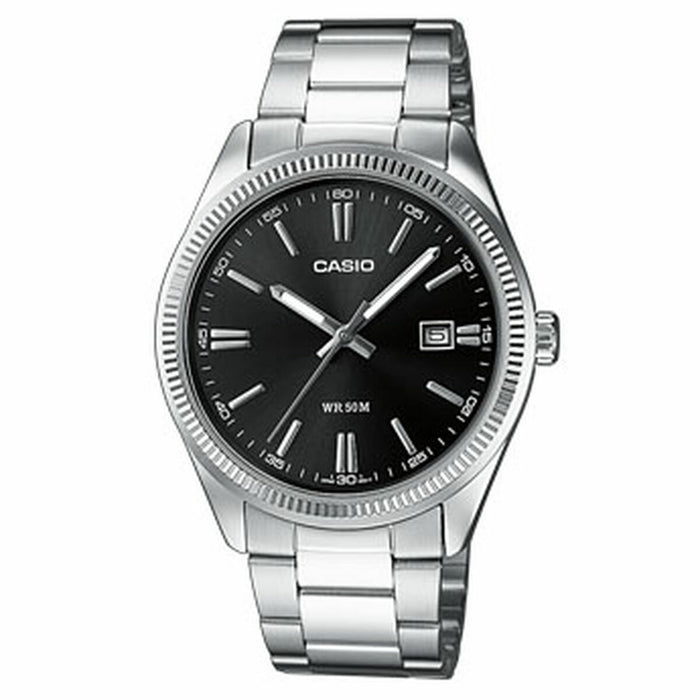 Ceas Bărbați Casio DATE Argintiu Multifuncție Negru (Ø 39 mm)