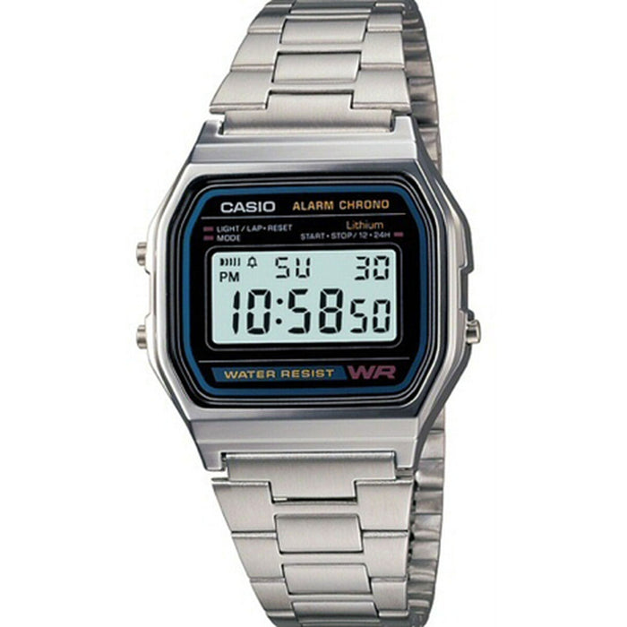 Ceas Bărbați Casio A158 Negru Argintiu (Ø 33 mm)