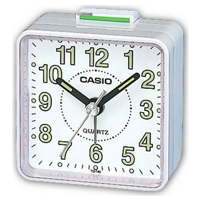 Ceas-Deșteptător Analogic Casio TQ-140-7DF Alb Plastic (57 x 57 x 33 mm)
