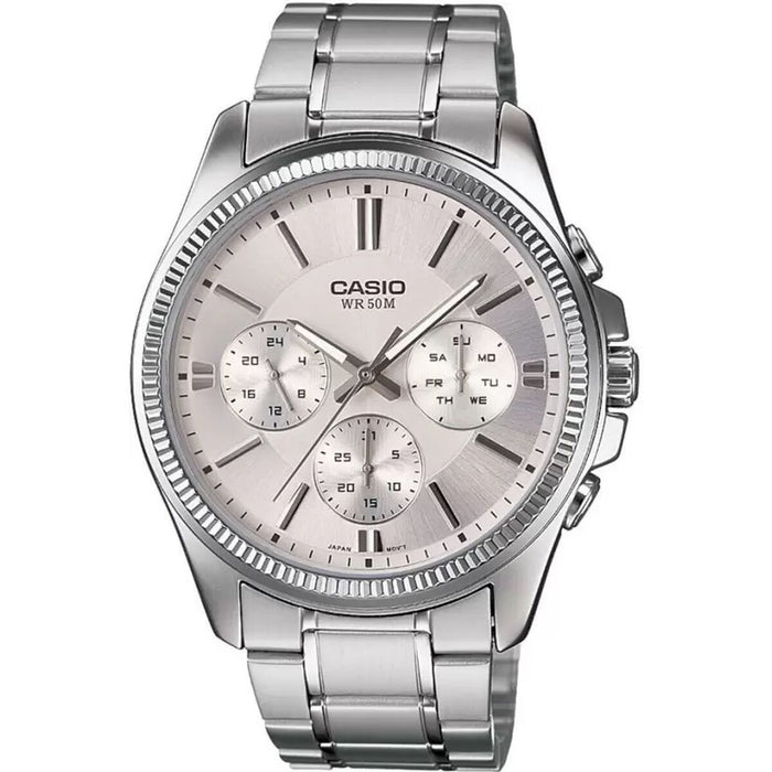 Ceas Bărbați Casio ENTICER GENT Argintiu Gri (Ø 35 mm)