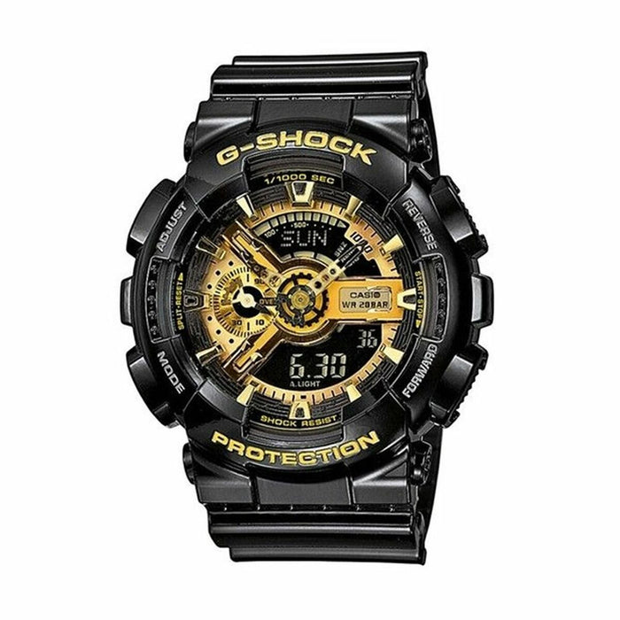 Ceas Bărbați Casio GA-110GB-1AER Negru Gri Aur