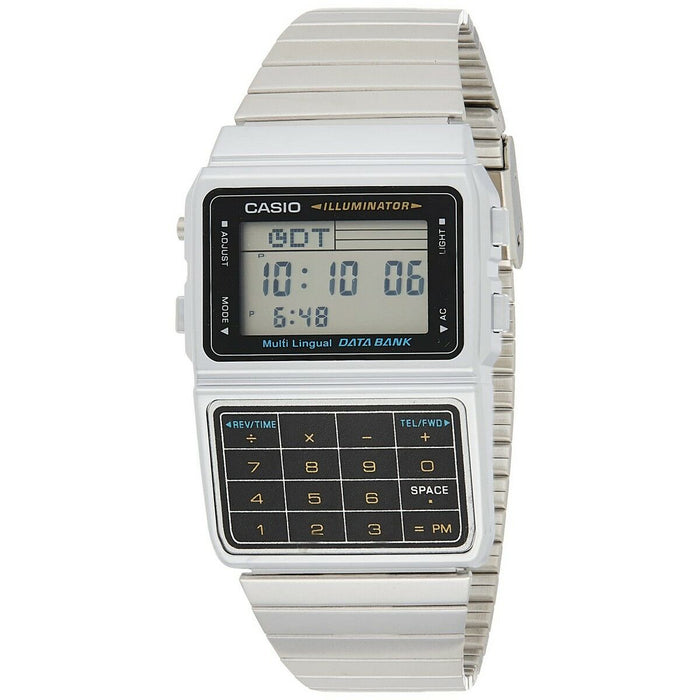 Ceas Unisex Casio DATABANK CALCULATOR STEEL - MATT CASE Gri