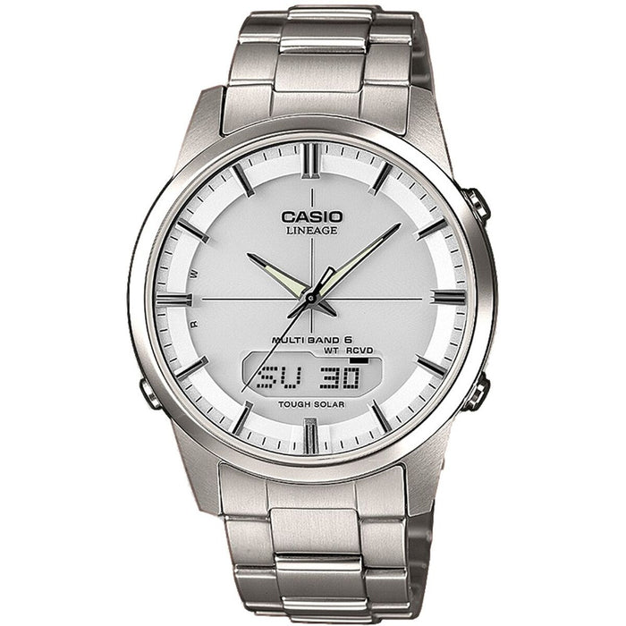 Ceas Bărbați Casio LINEAGE Multiband 6 Tough Solar Argintiu (Ø 40 mm)