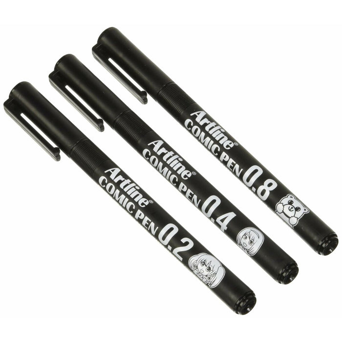 Marker permanent Artline EK-280/3W Negru 1 mm