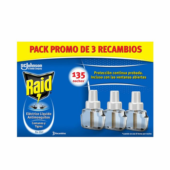 Rezervă antițânțari Raid (3 Unități)