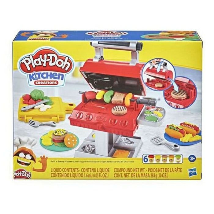 Joc de Plastilină Kitchen Creations Play-Doh Kitchen Creations Grill 'n Stamp Plastic Multicolor