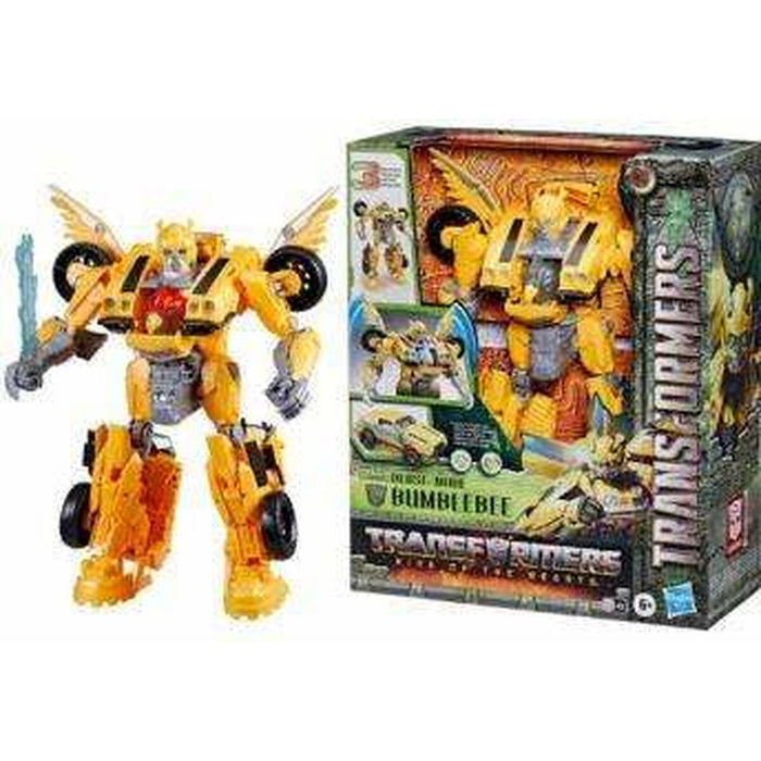 Super Robot Transformabil Transformers Beast Mode Bumblebee 28 cm Lumini Sunet Accesorii