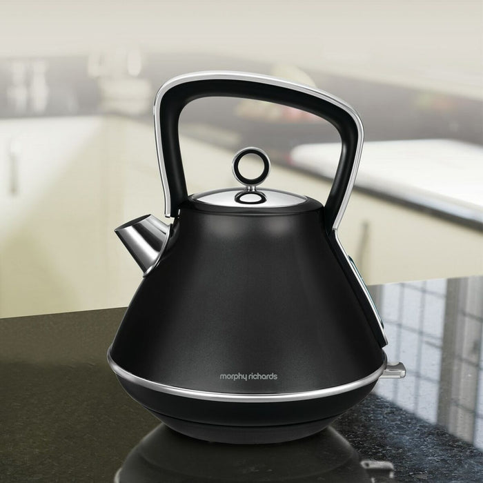 Fierbător Morphy Richards Evoke Retro Negru Metal 2200 W 1,5 L
