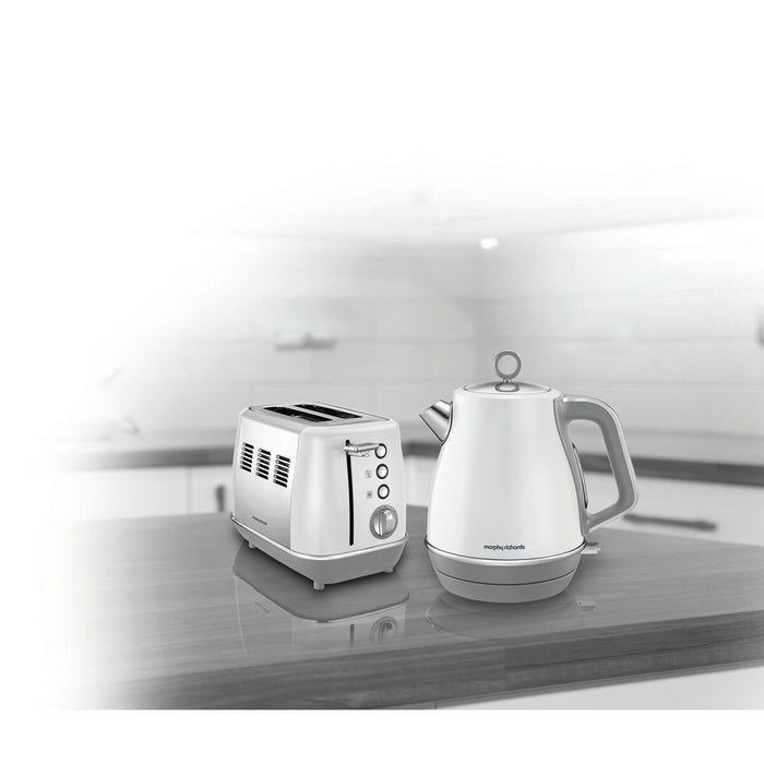 Fierbător Morphy Richards Evoke Alb Metal 2200 W 1,5 L